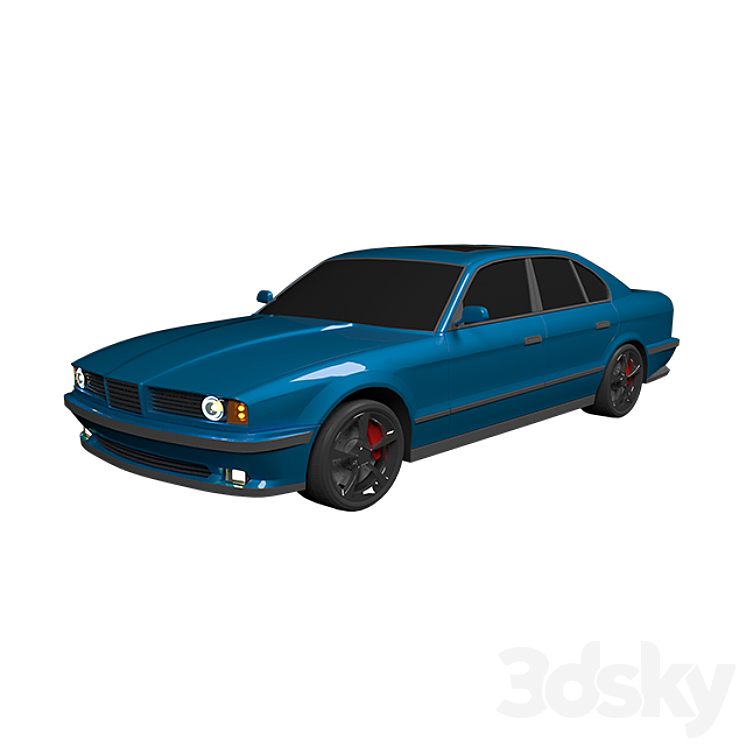 BMW m5 e34 replica Transport 3D model
