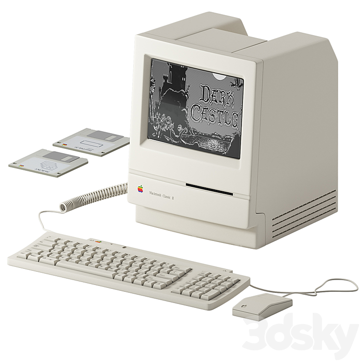 6524) Apple Macintosh Classic II M4150 クラシック 旧型PC
