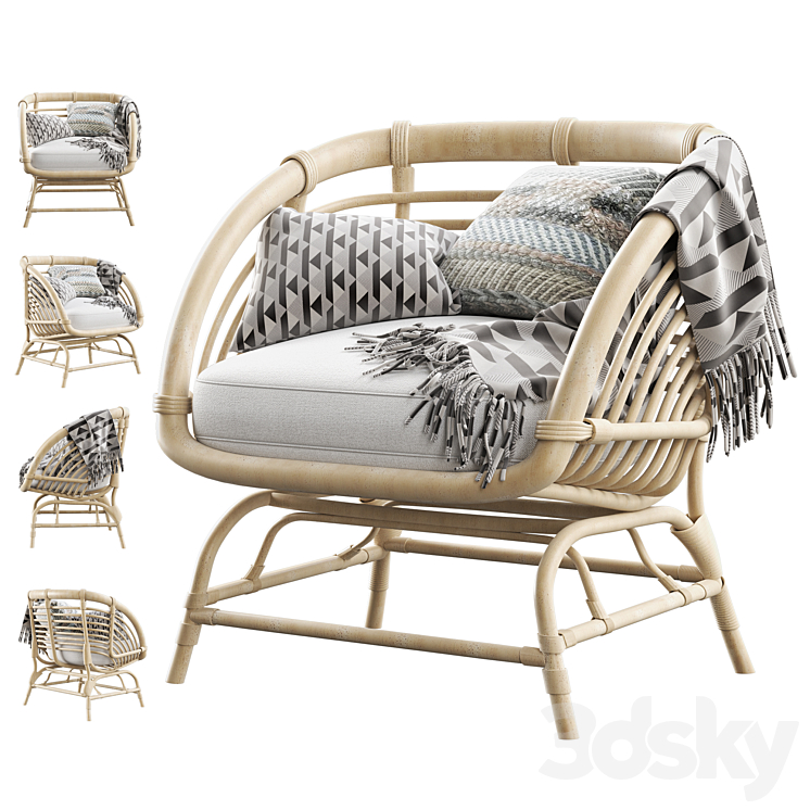 Buskbo armchair rattan best sale