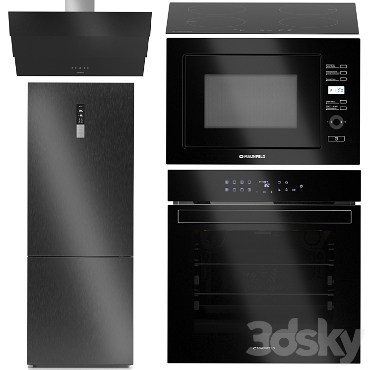 Maunfeld kitchen appliances set - Kitchen appliance - 3D model