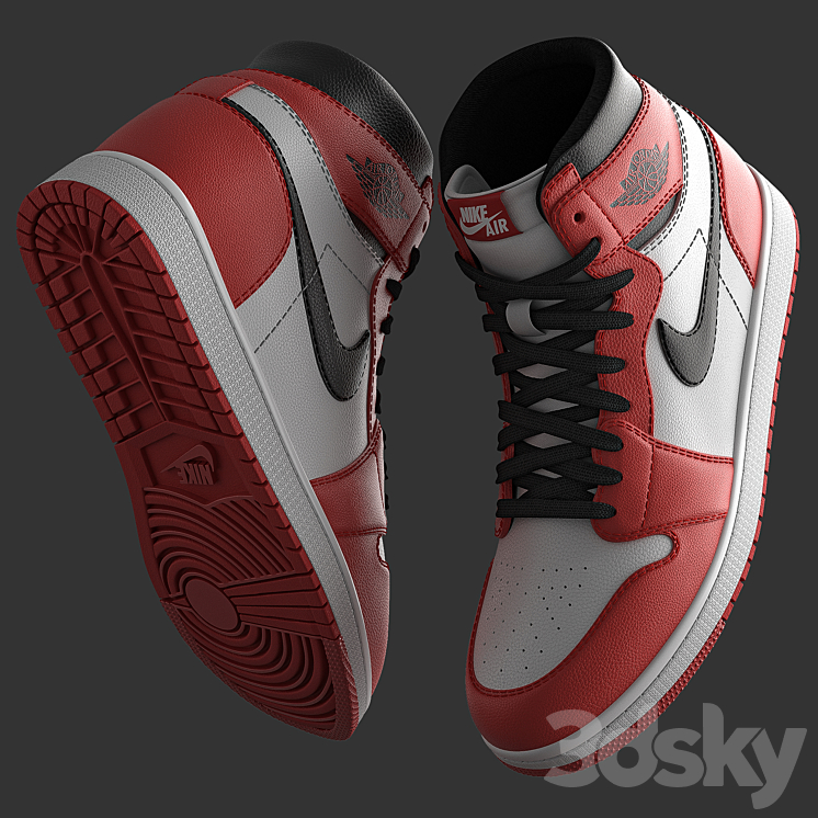Nike jordan Footwear 3D model