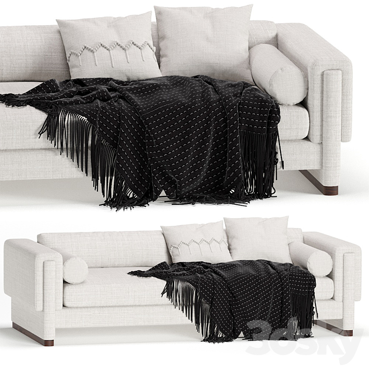 Howard Sofa by Egg Collective 2 Colors Sofa 3D model