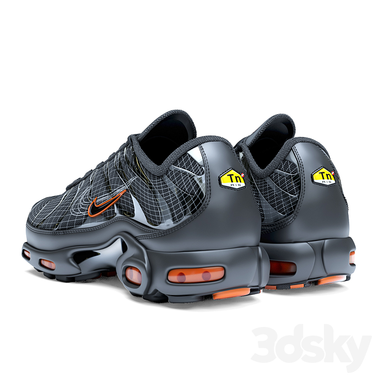 Nike Air Max Plus Sneakers Footwear 3D model