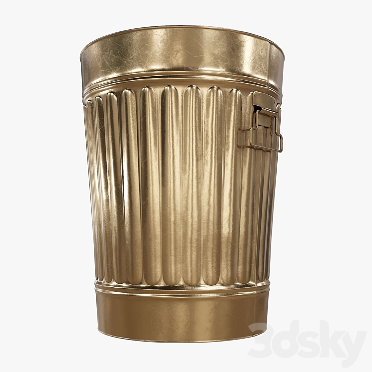Metal trash can CB2 Wastecan - Miscellaneous - 3D model