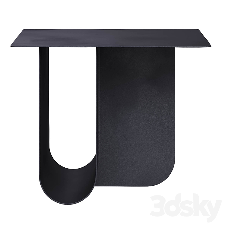 Matt Black Coffee Table - Table - 3D model