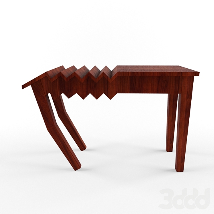 Стол-гармошка - Столы - 3D модель