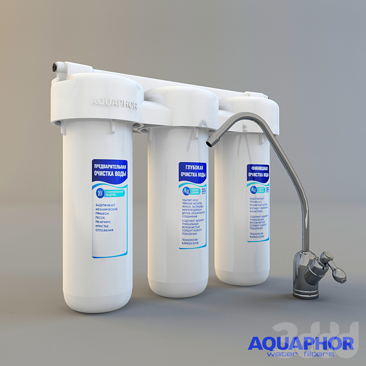 фильтр для проточной воды AQUAPHOR - Мелочь для кухни - 3D модель