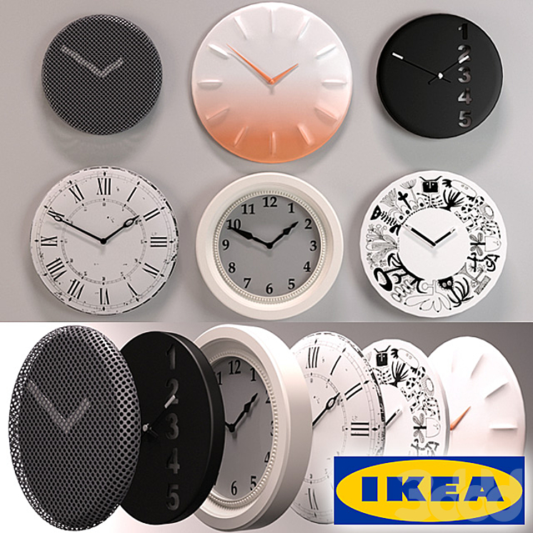 IKEA Wall clocks - Часы - 3D модель
