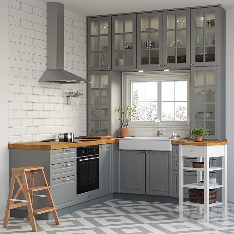 Кухня IKEA МЕТОД - Кухни - 3D модель
