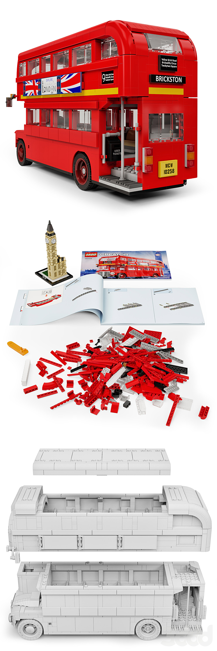 LEGO London Bus 10258 3D