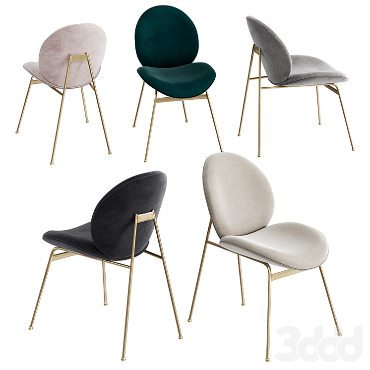 West elm Dining Chair Jane 3D