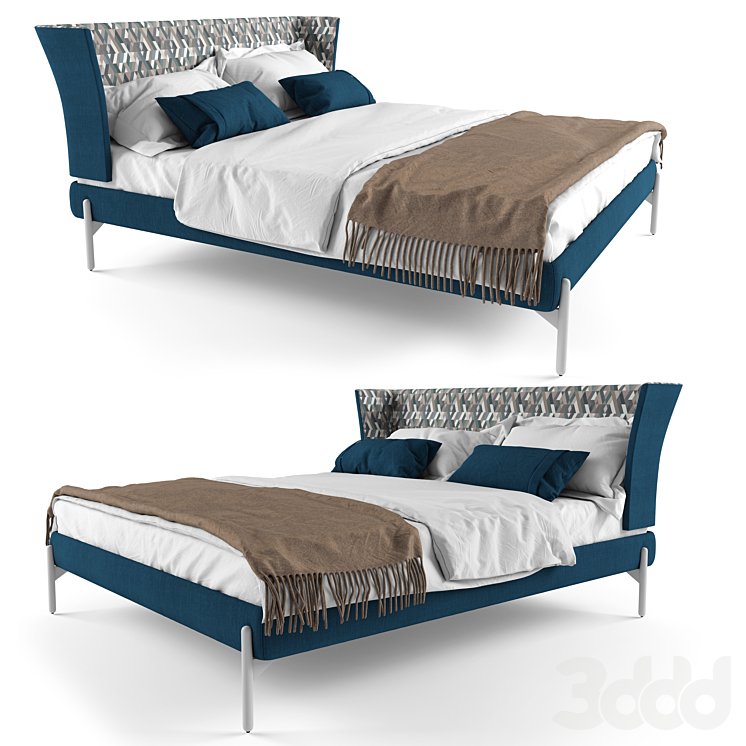 Zanotta Greta Bed - Кровати - 3D модель