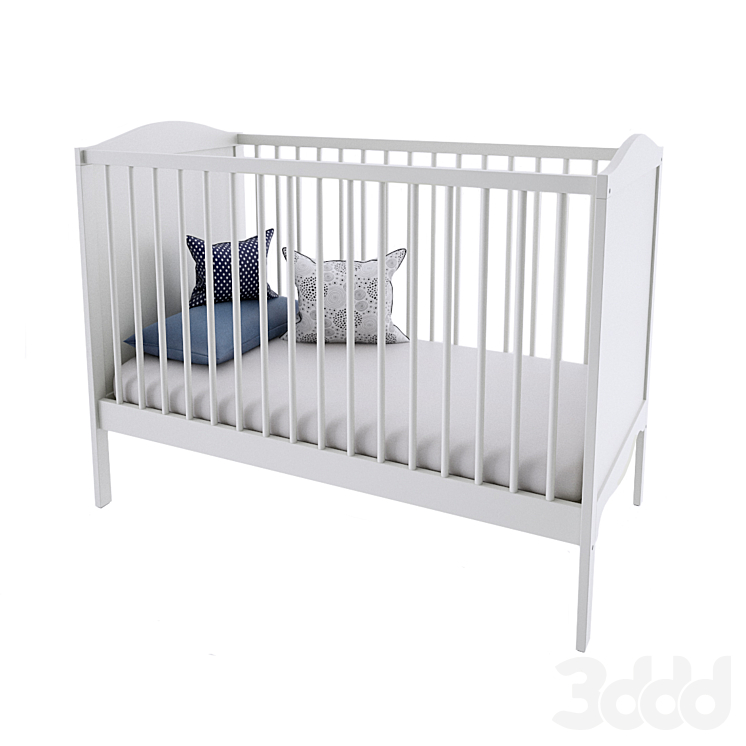 IKEA Смогёра кроватка детская - Кровати - 3D модель