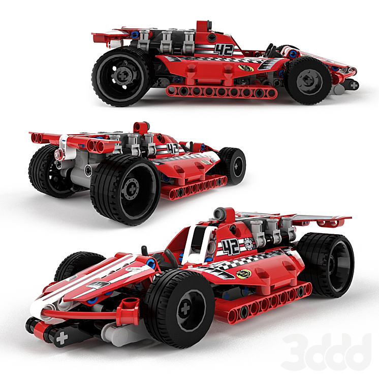 Lego Technic Race Car - Игрушки - 3D модель