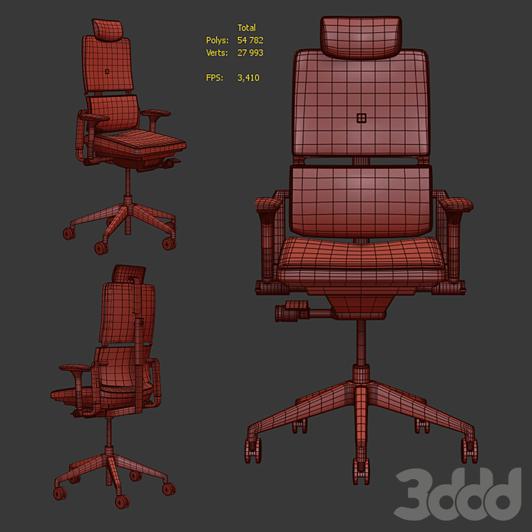 Steelcase Office Chair Please 3D
