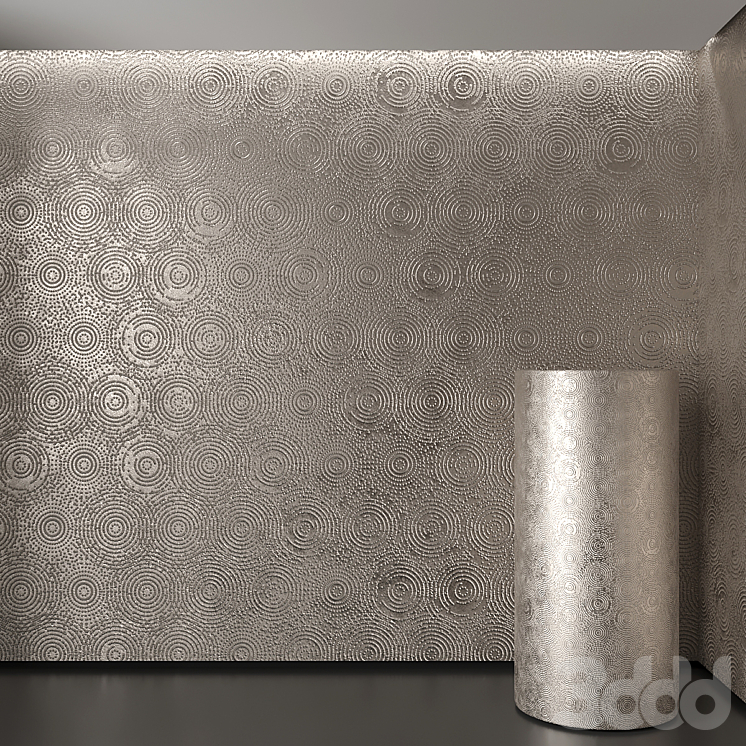 декоративная металлическая панель 3 - Металл - 3D модель