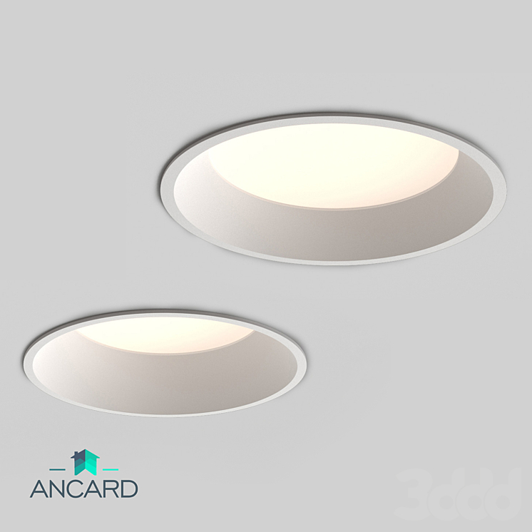 Встраиваемый светильник рассеянного света Ancard - Встроенный - 3D модель