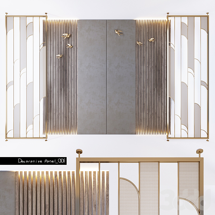 Decorative panel_001 - Другие предметы интерьера - 3D модель