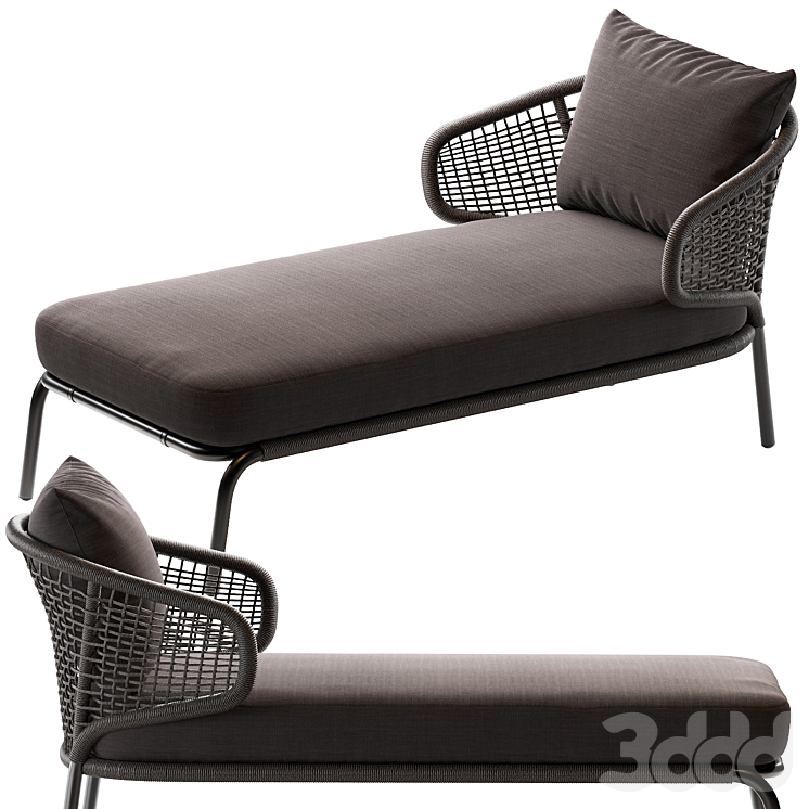 Outdoor Sun Lounge Coco Republic Pacific 3D