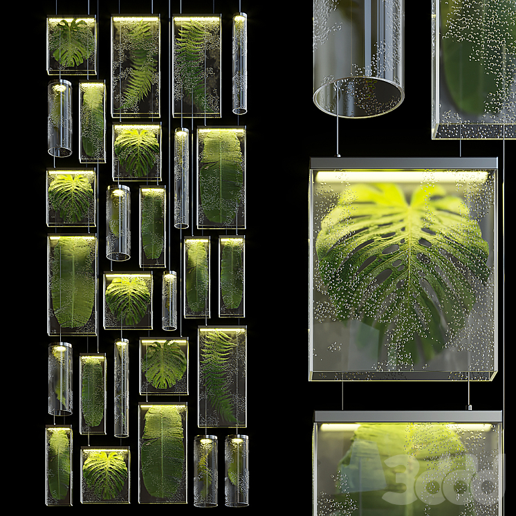 Greenbox - подвесной фитомодуль с подсветкой Vargov Design - Фитостены ...