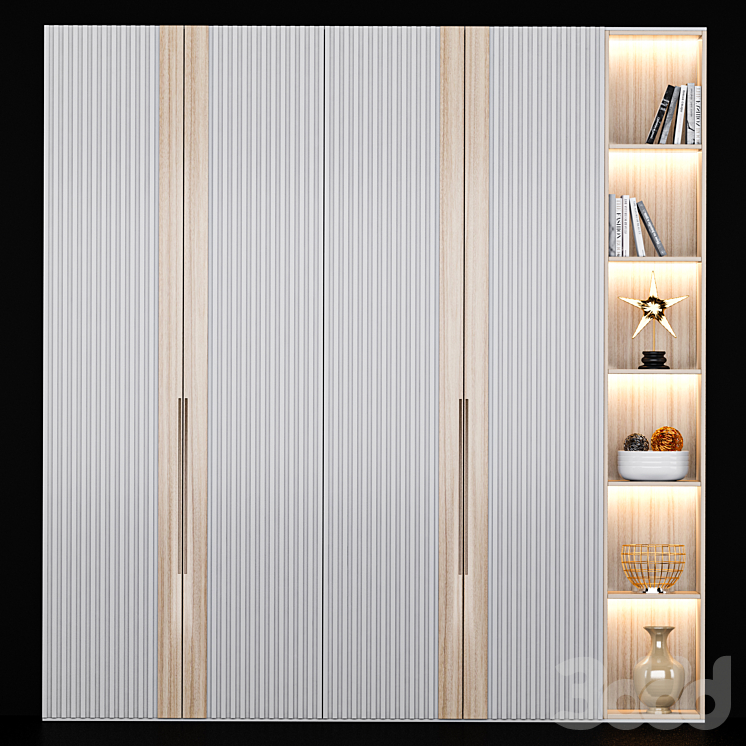 Wardrobe Furniture 013 - Шкафы - 3D модель