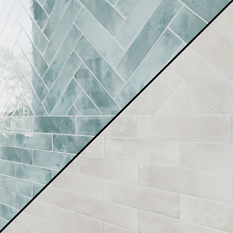 Плитка кабанчик - Кафель, плитка - 3D модель