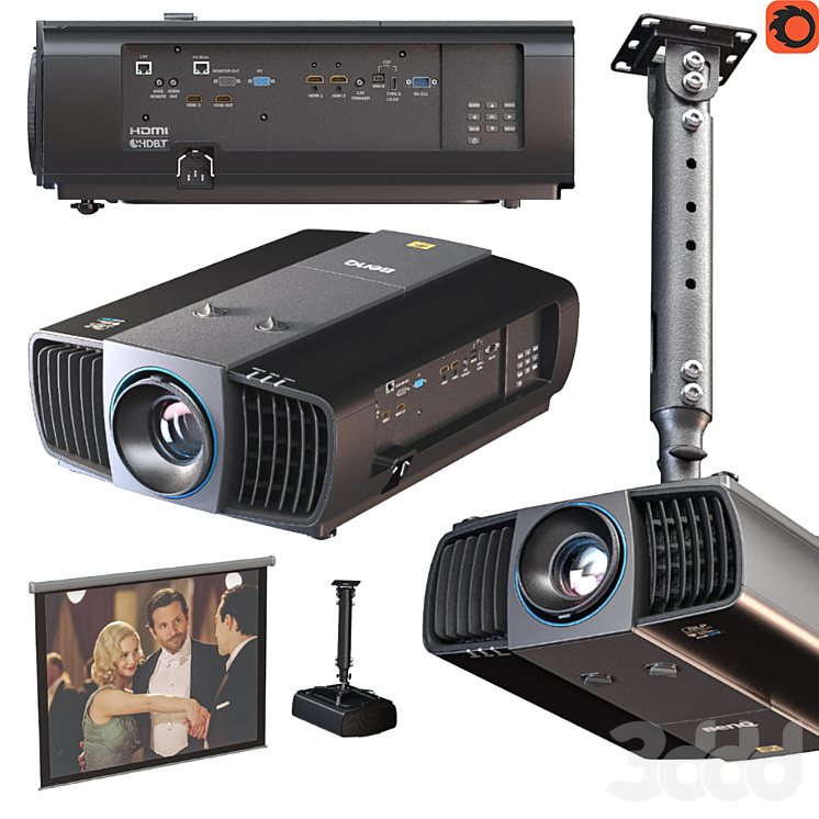 Лазерный проектор BenQ LK970 - Компьютеры, электроника - 3D модель