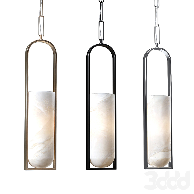 Kelly Wearstler Melange Small Elongated Pendant - Подвесной - 3D модель