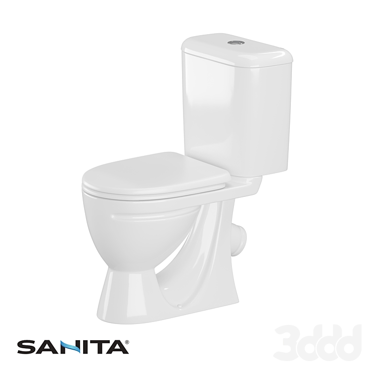 OM SANITA СТАНДАРТ Унитаз-компакт - Унитаз и Биде - 3D модель