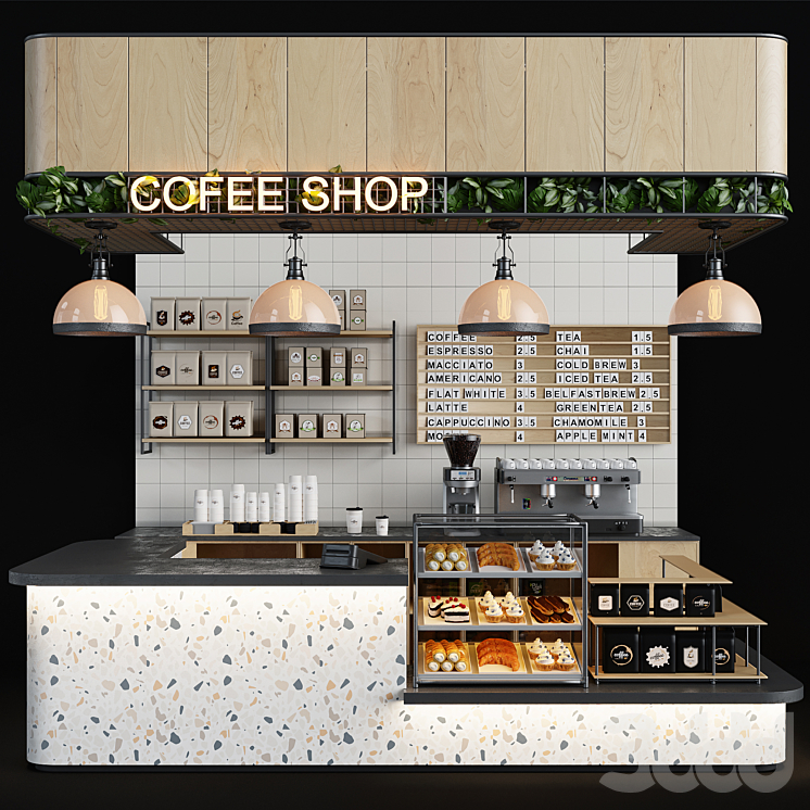 Cafe vol 15 - Ресторан - 3D модель