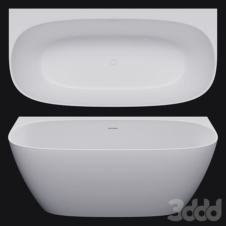 Salini SOFIA WALL set_160_170_180_Пристенная ванна - Ванна - 3D модель
