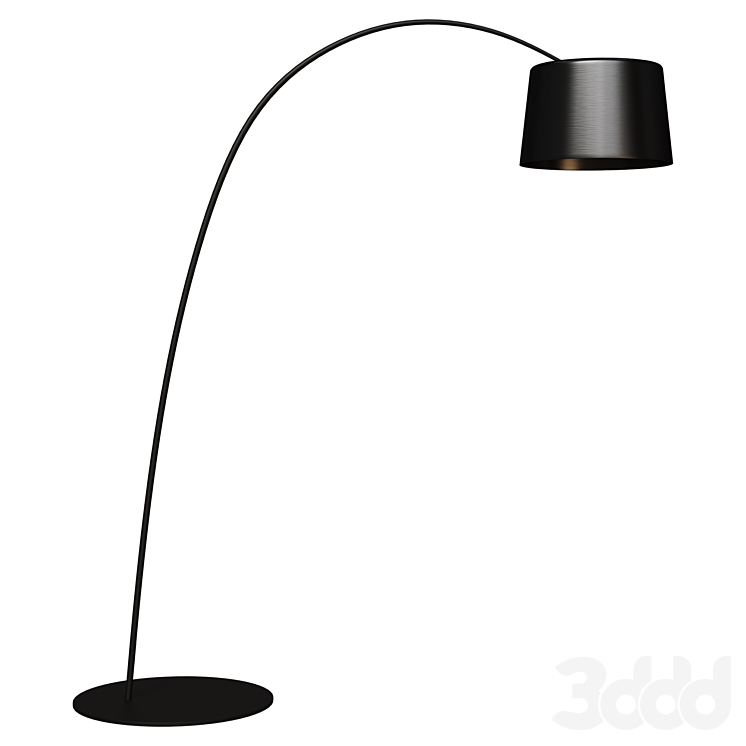 Торшер Напольный дизайнерский светильник Twiggy by Foscarini (черный ...