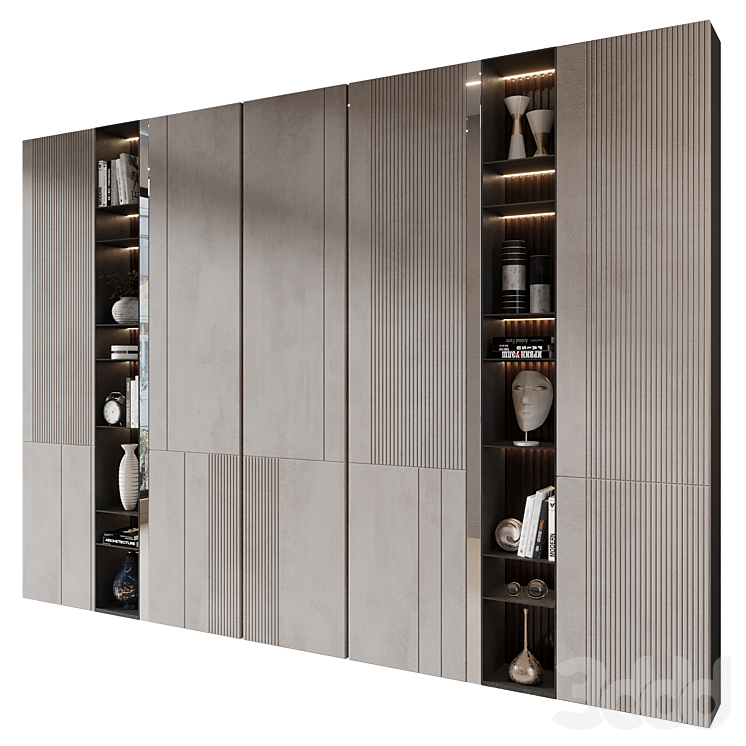 Cabinet set 382 - Шкафы - 3D модель