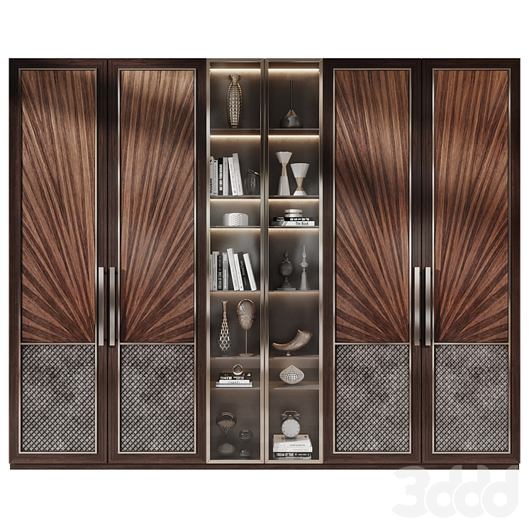 Cabinet set 383 - Шкафы - 3D модель