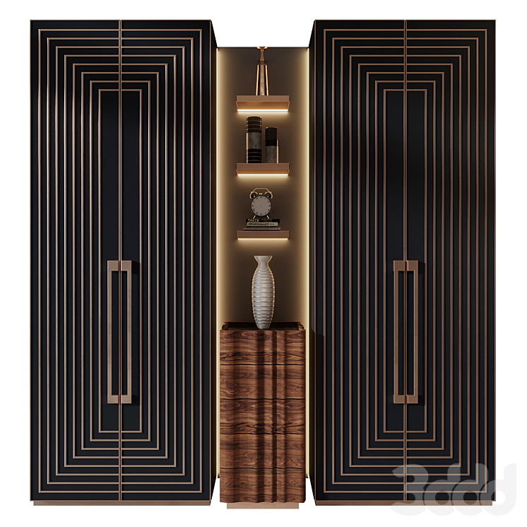Cabinet set 386 - Шкафы - 3D модель
