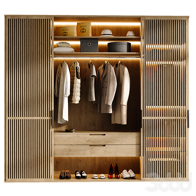 wardrobe 219 - Шкафы - 3D модель
