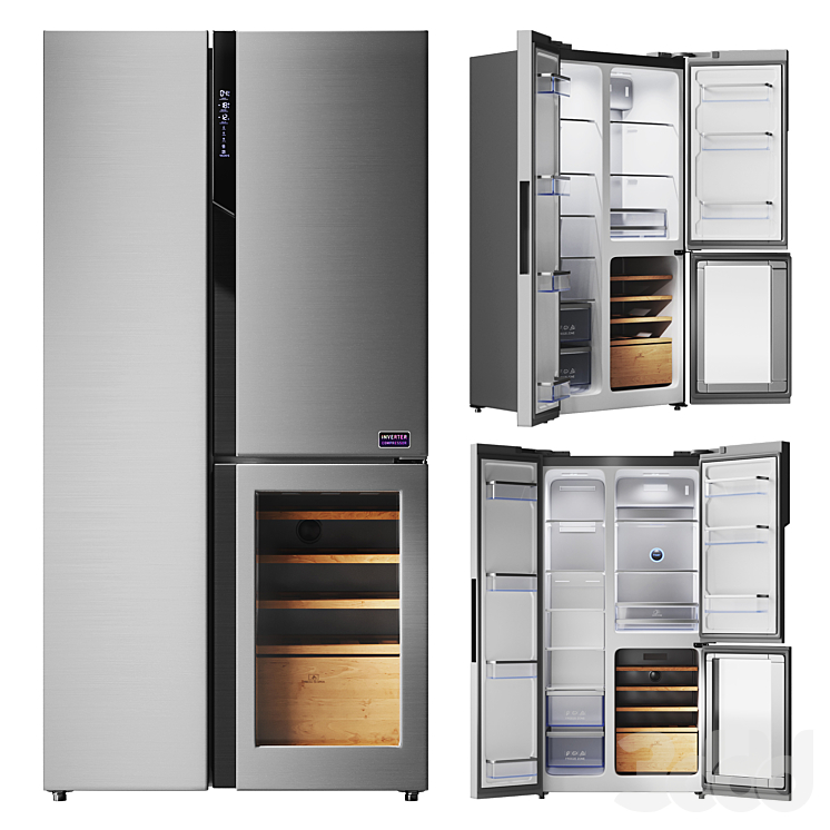 Холодильник Kuppersberg с винным шкафом - Техника - 3D модель