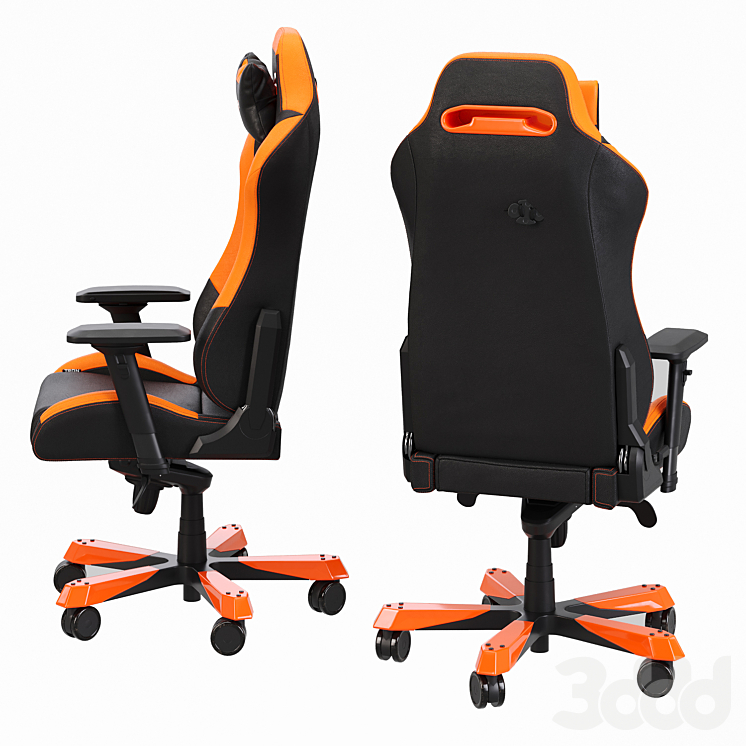 DXRacer computer gaming chair 3D