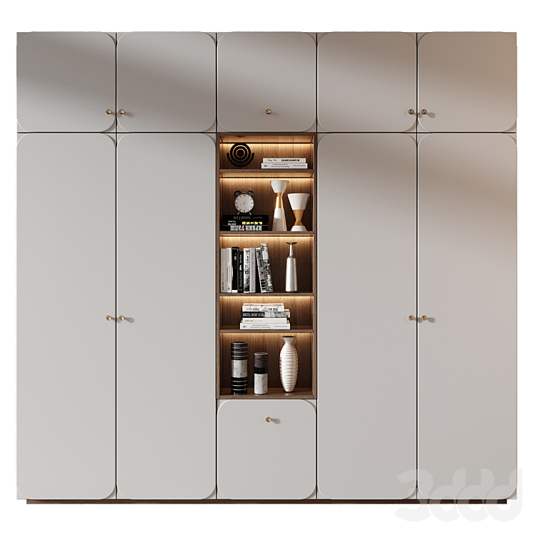 Cabinet set 414 - Шкафы - 3D модель