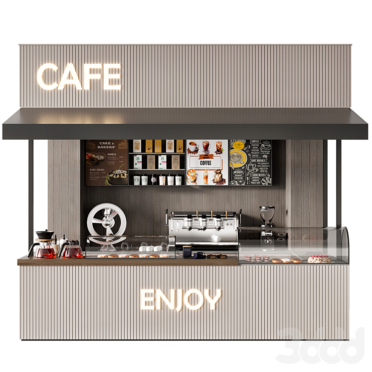 CAFE BAR NO34 - Ресторан - 3D модель