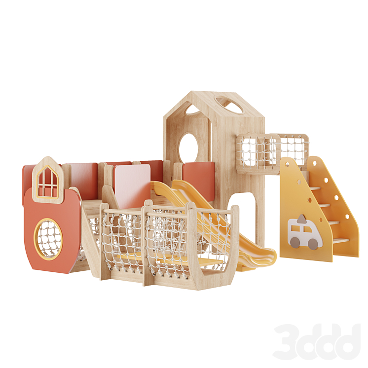 Game complex Playhouses 11 - Детская площадка - 3D модель