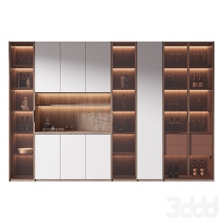 Wine cabinet - Шкафы - 3D модель