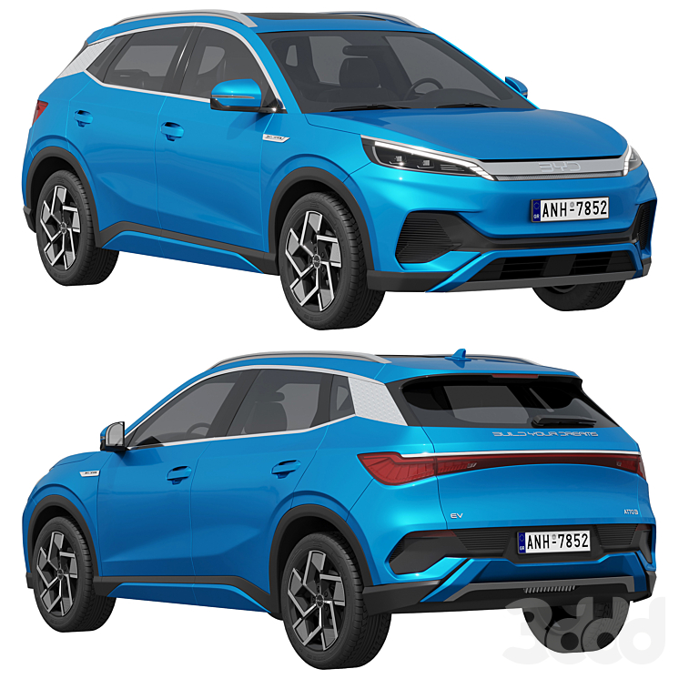 BYD ATTO 3 2025 - Транспорт - 3D модель