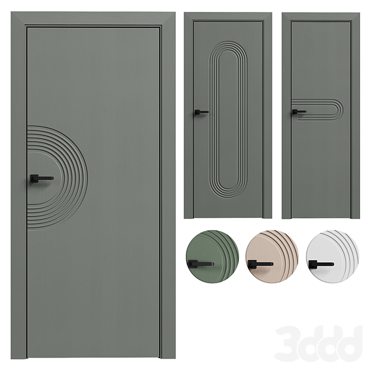 Межкомнатные двери PORTA ART DECO - Двери - 3D модель