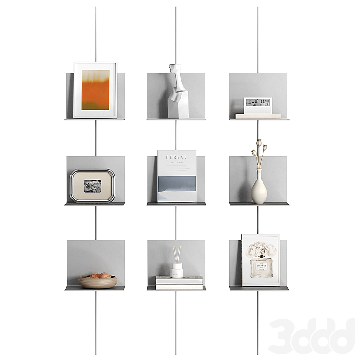 Настенная полка стеллаж от Sgib - Стеллаж - 3D модель