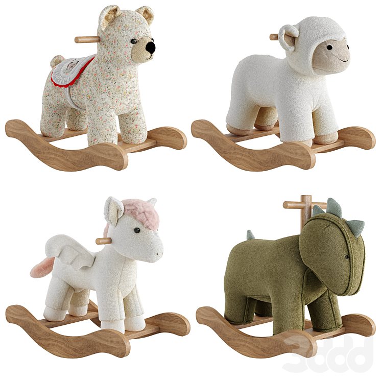 Rocking Plush Toys 03 - Игрушки - 3D модель