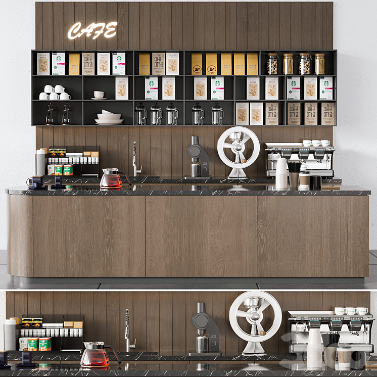 Coffee Shop No48 - Ресторан - 3D модель