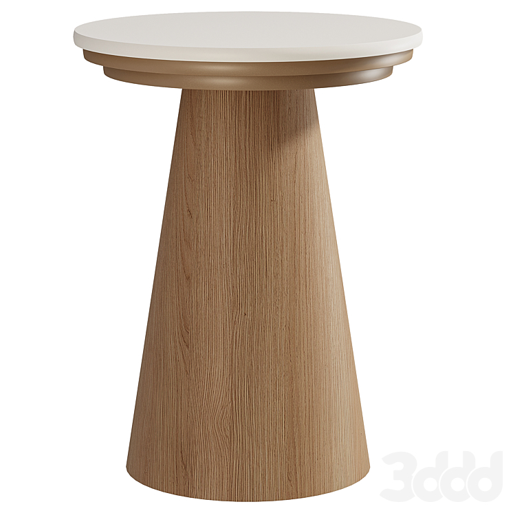 Ansel Round Quartz Side Table - Столы - 3D модель