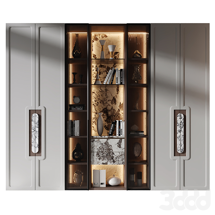 Cabinet set 461 - Шкафы - 3D модель