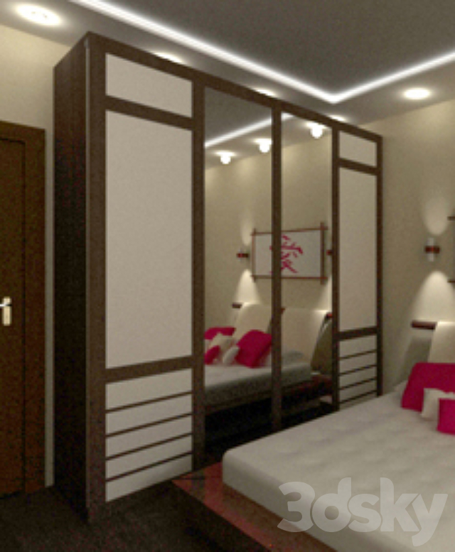 closet in Japanese style Wardrobe & Display 3D Models